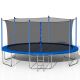 Sudzendf 14 ft. Blue Trampoline with Enclosures and Ladder TOUTD1223