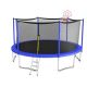 16 ft. Outdoor Heavy-Duty Round Trampoline with Basketball Hoop and Ladder FCBF11-269