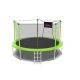 14 ft. Outdoor Round Green Trampoline with Basketball Hoop FCBF11-289