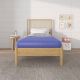 NapQueen Twin Medium Memory Foam Mattress 5 in. Bed-in-a-Box Blue Mattress NQ45511B