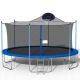 TIRAMISUBEST T-Adventurer 16 ft. Trampoline for Kids with Safety Enclosure Net, Basketball Hoop and Ladder, Easy Assembly 199891754