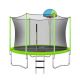 10 ft. Trampoline with Safety Enclosure Net, Basketball Hoop and Ladder, Easy Assembly Round Recreational Trampoline ML-MS310683AAF