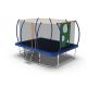 Sudzendf Blue 14 ft. Outdoor Trampoline for Kids and Adults with Enclosure Net KIKIO203867