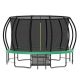 Sudzendf Green 16 ft. Outdoor Trampoline for Kids and Adults with Enclosure Net KIKIO203870