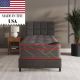 Ottomanson Twin Made in USA Medium Firm Hybrid, 13 in. Edge to Edge Pocket Coil, Bed in A Box, Ottopedic Mattress MLT-OTP-T