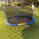 JUMPKING 10 ft. x 15 ft. Oval Trampoline with Double Basketball Hoop JK1015OVWBH-DAL