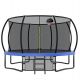 14 ft. Outdoor Leisure Large Trampoline with Fence with Ladder with Backboard and Anti-Rust Coating LQ-K1072