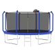 12 ft. Trampoline with Basketball Hoop, ASTM Approved Reinforced Type Outdoor Trampoline with Enclosure Net LM-ZEG188