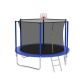 8 ft. Recreational Kids Trampoline with Safety Enclosure Net and Ladder, Outdoor Recreational Trampolines, Blue LM-ZEG190
