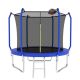 10 ft. Trampoline with Basketball Hoop, ASTM Approved Reinforced Type Outdoor Trampoline with Enclosure Net, Blue LM-ZEG193