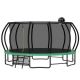 16 ft. Outdoor Trampoline for Kids and Adults, Pumpkin Trampoline w/Curved Poles Heavy-Duty Trampoline Anti-Rust Coating LM-K1163S00075