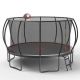 Tenleaf 16 ft. Black Red Round Pumpkin Trampoline with Basketball Hoop FCBF14-881