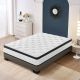 Noble House Cypress Twin Size Medium Firm 12 in. Mattress, Cooling Hybrid Memory Foam Spring, Black + White 120810