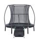 JUMPKING 7 ft. Round Trampoline with Enclosure and Ramp-Perfect for Indoor and Outdoor Fun JK7R