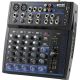 gemini GEM-08USB: COMPACT 8 Channel Bluetooth Mixer (Black), Blue (Black), Blue