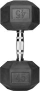 Stack Fitness - 45-LB Hex Dumbbell - Black