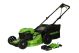 Greenworks - 21-in. 48-Volt (24V x 2) Self Propelled Cordless Walk Behind Lawn Mower (2 x 5.0Ah Batteries and Charger Included) - Black/Green