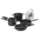Cuisinart - SmartNest Nonstick Aluminum 12 Piece Set - Black