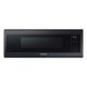 Samsung - 1.1 cu. ft. Smart SLIM Over-the-Range Microwave w/ 400 CFM Hood Ventilation, Wi-Fi & Voice Control - Fingerprint Resistant Black Stainless Steel
