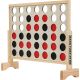 Backyard Hero - Large Wooden 4 in a Row with Disc Storage Bag - Premium 3.5ft Game Set - Oversized Family Outdoor Game
