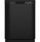GE - Front Control Built-In Dishwasher - 52 dBA - Black
