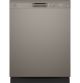GE - Front Control Built-In Dishwasher - 52 dBA - Fingerprint Resistant Slate