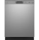 GE - Front Control Built-In Dishwasher - 52 dBA - Stainless Steel