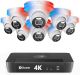 Swann Pro Enforcerâ„¢ 16-Channel, 8-Dome Camera Indoor/Outdoor PoE Wired 4K UHD 2TB HDD NVR Security System - White