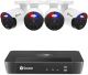 Swann Pro Enforcerâ„¢ 8-Channel, 4-Bullet Camera Indoor/Outdoor PoE Wired 4K UHD 2TB HDD NVR Security Surveillance System - White