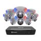 Swann Pro Enforcerâ„¢ 8-Channel, 8-Dome Camera Indoor/Outdoor PoE Wired 4K UHD 2TB HDD NVR Security Surveillance System - White