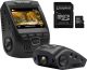 Rexing - 2.4-in. 4K Ultra HD Car Dash Cam with Adhesive Mount Wi-Fi Built-in GPS - Black