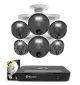 Swann Master Series 4K, 8-Channel, 6-Camera, Indoor/Outdoor PoE Wired 4K UHD 2TB HDD NVR Security Surveillance System - White