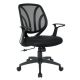 OSP Home Furnishings Screen Back Adjustable Task Chair - Black