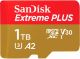 SanDisk - Extreme PLUS 1TB microSDXC UHS-I Memory Card SDSQXBD-1T00-AN6MA