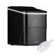 NewAir 26 lbs. Countertop Ice Maker, Portable and Lightweight, Intuitive Control, Large or Small Ice Size, BPA-Free Parts - Matte black