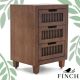 Adore Decor - Sawyer 3-Drawer Cabinet - Brown