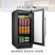Lanbo - 70 Can Beverage Cooler - Black