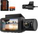 Rexing - V33 3 Channel 1440p+1440p+1440p Resolution Dashcam with Front, Cabin and rear camera, GPS, Mobile App, Parking Monitor - Black