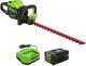 Greenworks - 80-Volt 26-Inch Cordless Brushless Hedge Trimmer (1 x 2.0Ah Battery and 1 x Charger) - Green