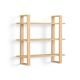 Burrow - Index Hardwood 3-Shelf Bookshelf - Oak