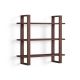Burrow - Index Hardwood 3-Shelf Bookshelf - Walnut