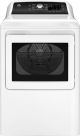 GE - 7.4 Cu. Ft. Top Load Electric Dryer with Sensor Dry - White on White