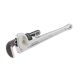 RIDGID 18 in. Aluminum Straight Pipe Wrench for Plumbing, Sturdy Plumbing Pipe Tool with Self Cleaning Threads and Hook Jaws 31100