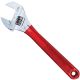 Klein Tools 1-1/2 in. Extra Capacity Adjustable Wrench with Plastic Dipped Handle D507-12