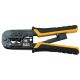 Klein Tools Ratcheting Data Cable Crimper Stripper and Cutter, Ethernet RJ45, Data/Voice/Video VDV226011SEN