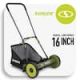 Sun Joe Mow Joe 16 in. Manual Push Walk Behind Reel Mower with Catcher MJ500M