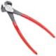 URREA 8-1/2 in. Long Rubber Grip End Cutting High Leverage Electrician's Pliers 273GHL