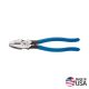 Klein Tools 9 in. Lineman's Bolt-Thread Holding 2000 Series High-Leverage Side Cutting Pliers D2000-9NETH