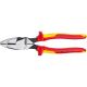 KNIPEX 9-1/4 in. High Leverage Lineman New England 1,000-Volt Insulated Head Pliers 09 08 240 SBA