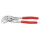 KNIPEX Heavy Duty Forged Steel 6 in. Pliers Wrench with Nickel Plating 86 03 150 SBA